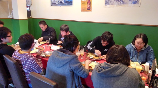 11月ランチタイム　カレー